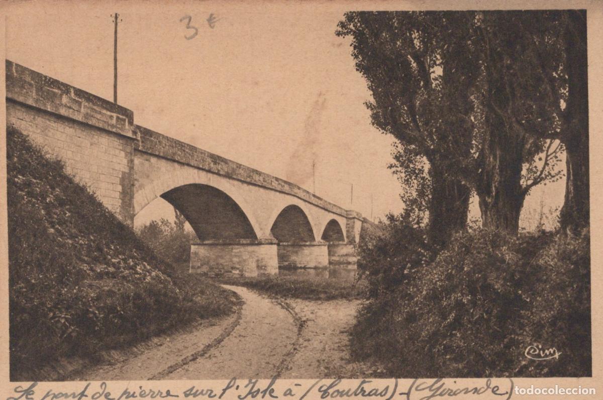 Postkarten: France Coutras Pont de Pierre sur L Isle Architecture Rurale *YAB680