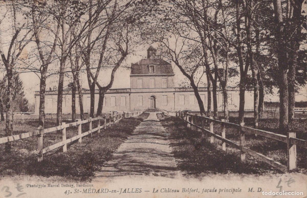 Postkarten: France St M&eacute;dard en Jalles Ch&acirc;teau Belfort Fa&ccedil;ade Principale *YAB697