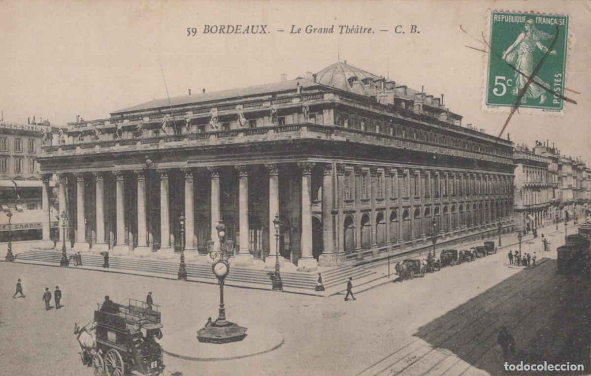 Postcards: France Bordeaux Grand Th&eacute;&acirc;tre Architecture N&eacute;o Classique *YAB714