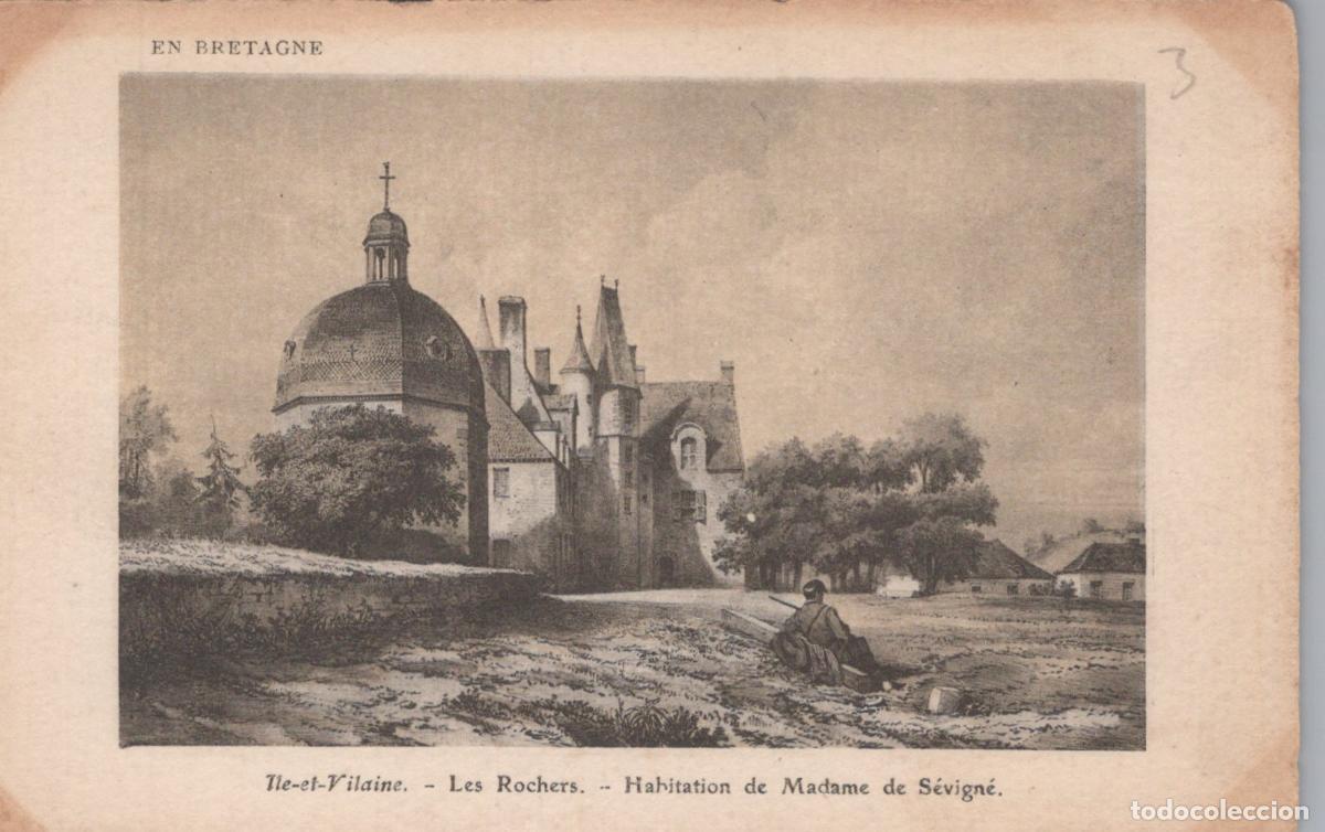 Postcards: France Vitr&eacute; Ch&acirc;teau des Rochers S&eacute;vign&eacute; R&eacute;sidence de Madame de Unposted *YAB550
