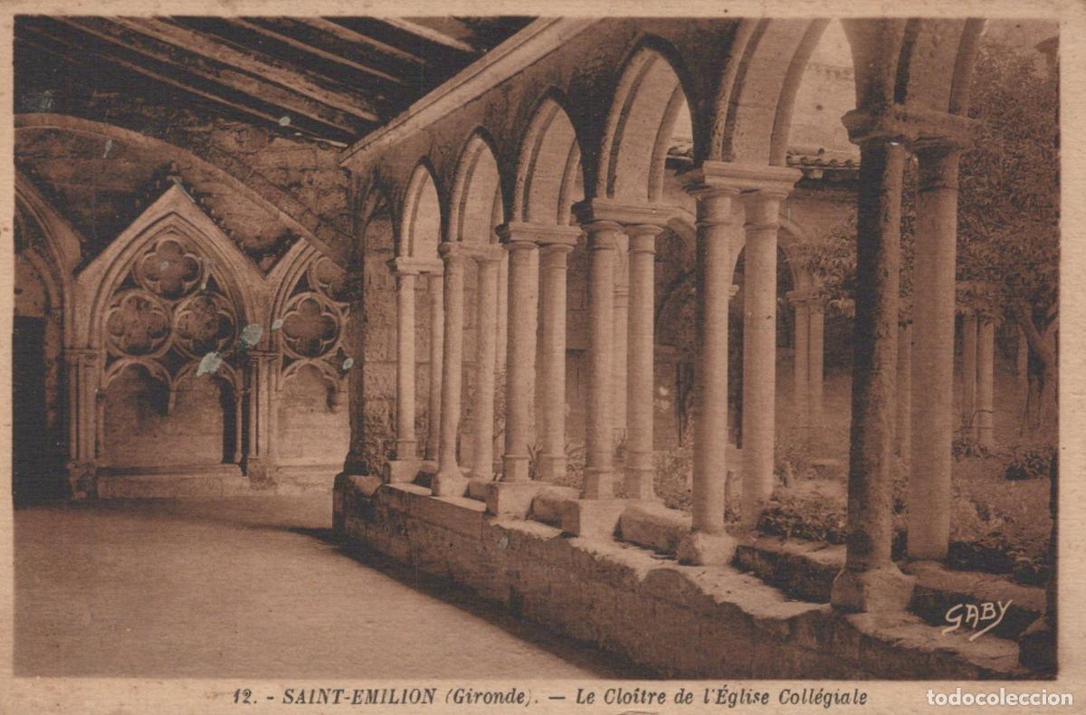 Postcards: France Saint Emilion Clo&icirc;tre de L Eglise Coll&eacute;giale Architecture Post&eacute;e *YAB555