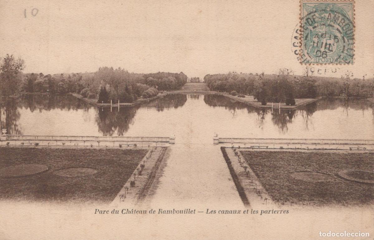Postcards: France Rambouillet &Icirc;le de Ch&acirc;teau Canaux et Parterres *YAB725