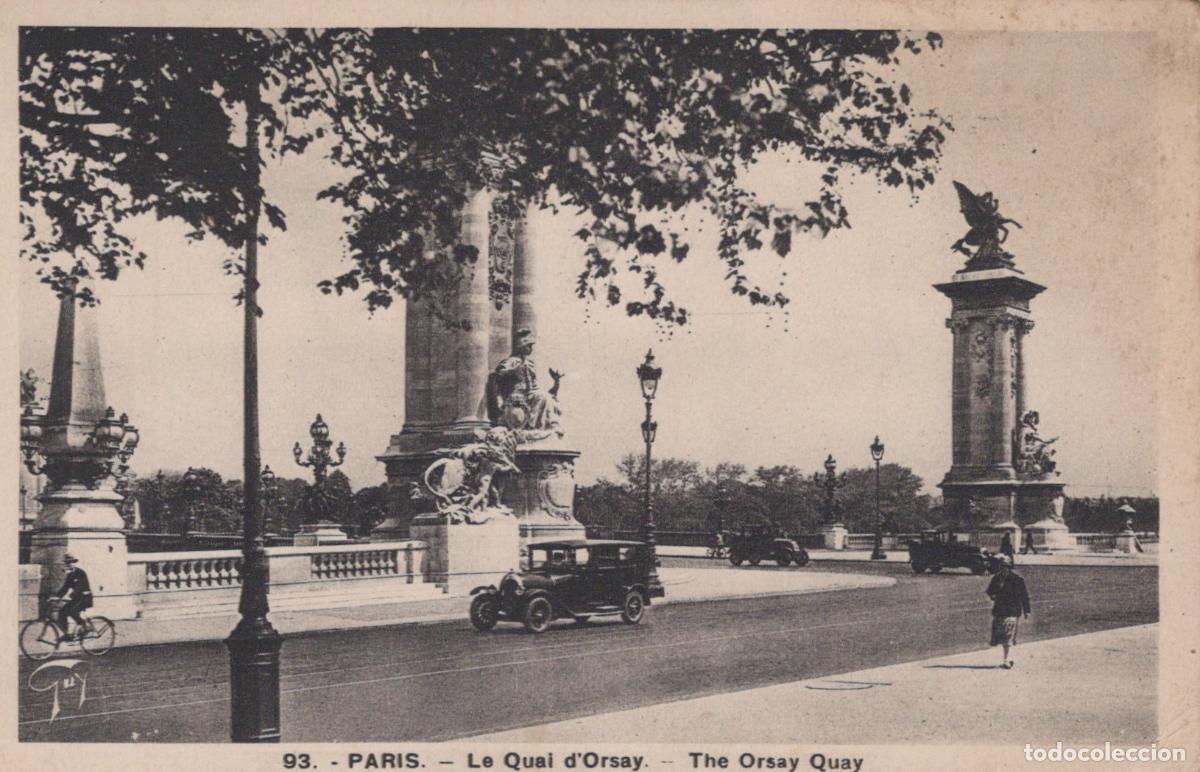 Postales: France Paris &Icirc;le de Quai D Orsay Architecture Urbaine Sc&egrave;ne de Rue *YAB577
