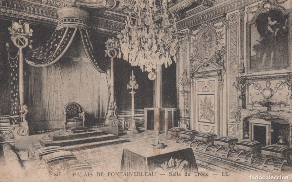 Postales: France Fontainebleau &Icirc;le de Ch&acirc;teau Salle du Tr&ocirc;ne Int&eacute;rieur *YAB585
