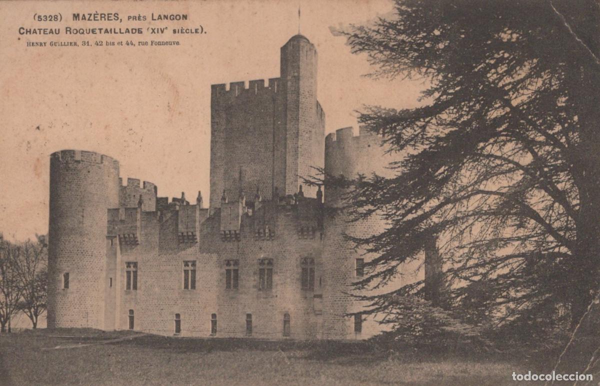 Postales: France Maz&egrave;res Ch&acirc;teau Roquetaillade M&eacute;di&eacute;val *YAB587