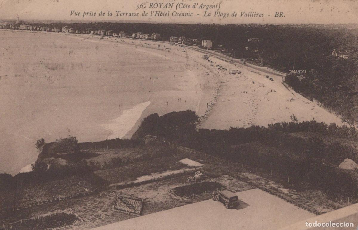 Postales: France Royan Charente Maritime Plage de Valli&egrave;res H&ocirc;tel Oc&eacute;anic *YAB590