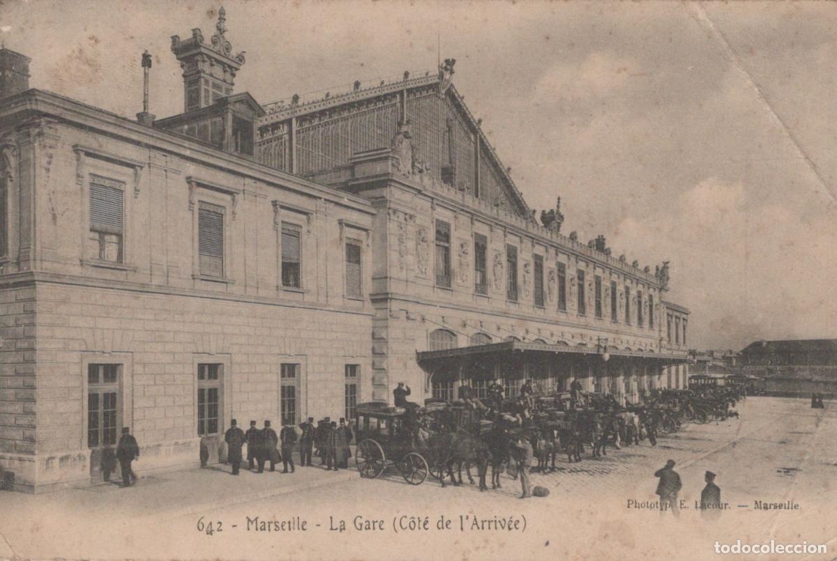 Postcards: France Marseille Gare Saint Charles Architecture Ferroviaire *YAB597