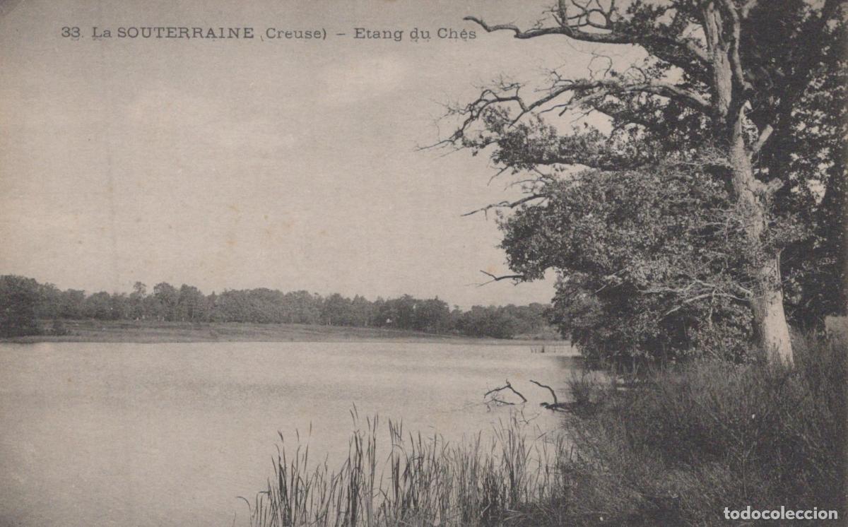 Postcards: France La Souterraine &Eacute;tang du Ch&eacute;s Paysage Naturel Arbre Circul&eacute; *YAB788