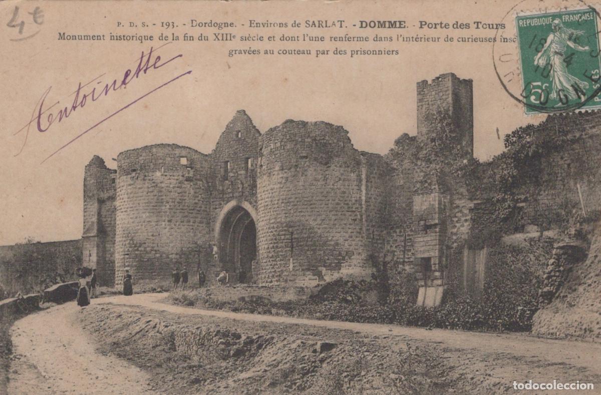 Cartes Postales: France Domme Porte des Tours Monument Historique Xiiie Si&egrave;cle *YAB799