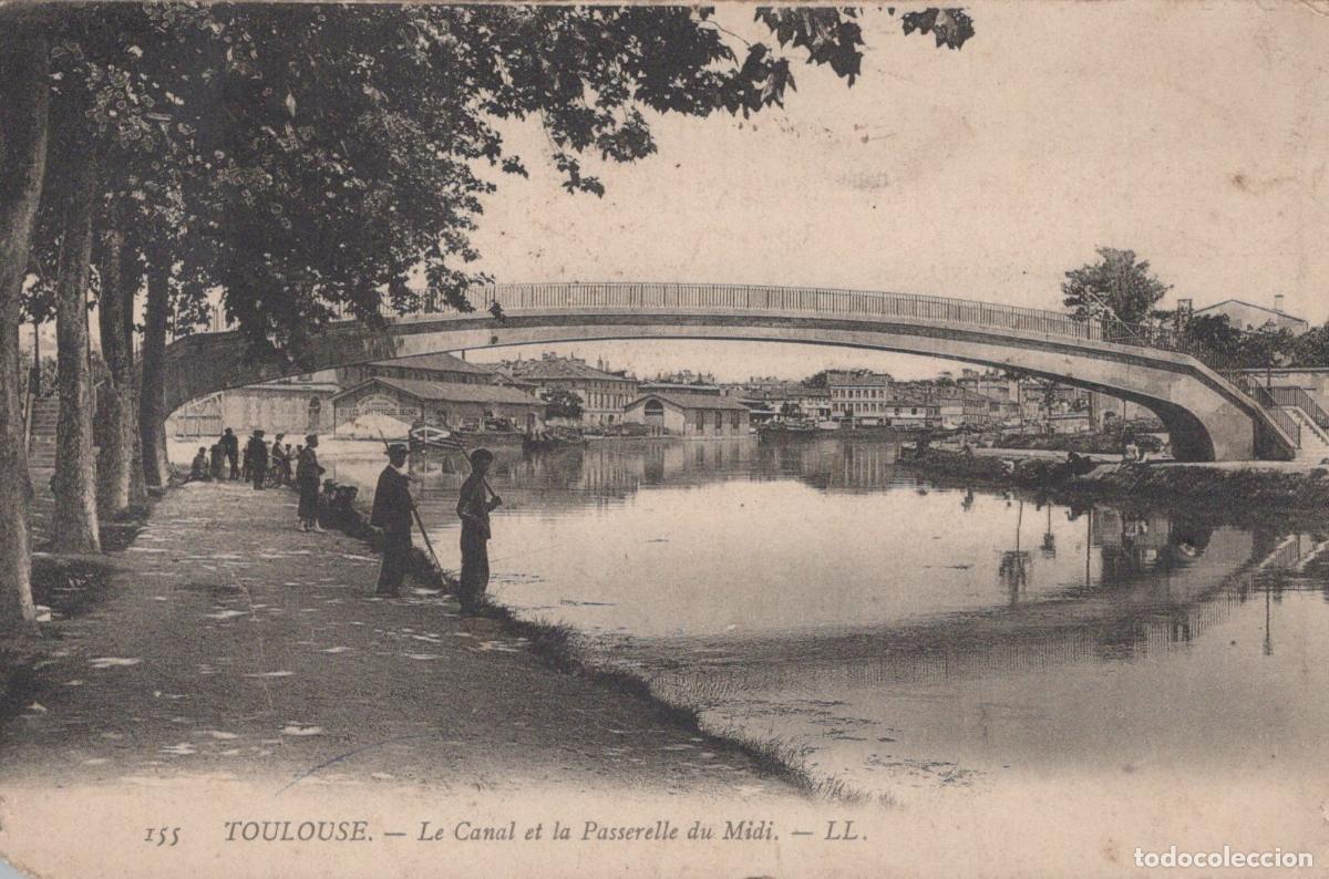 Cartes Postales: France Toulouse Canal du MIDI Passerelle Sc&egrave;ne Fluviale *YAB610