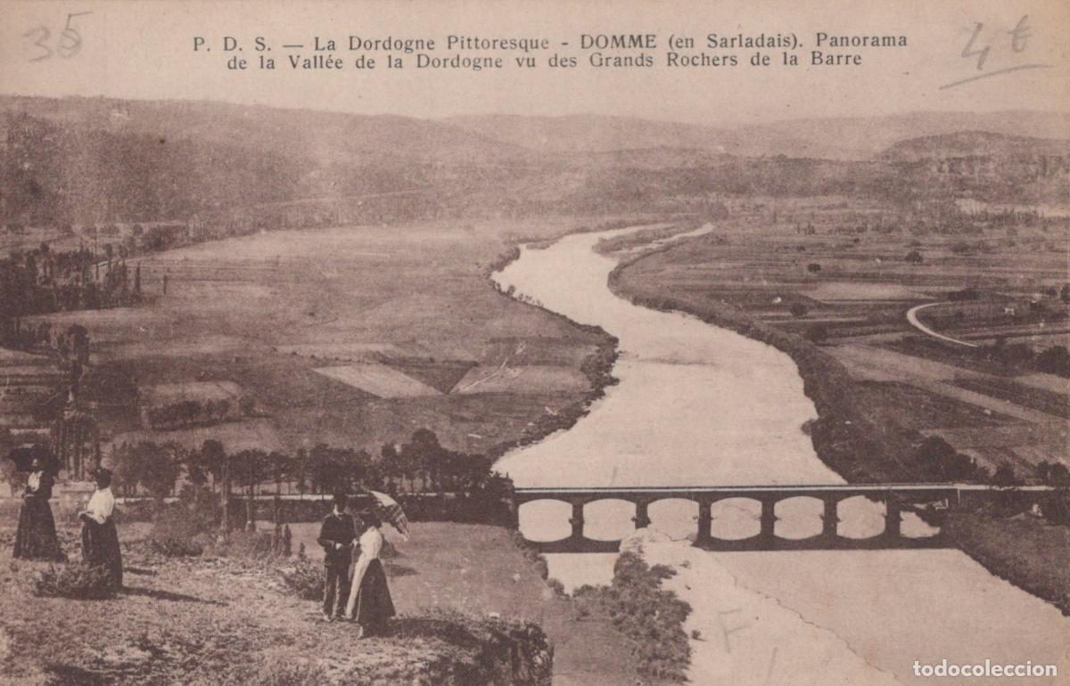 Cartes Postales: France Domme Panorama Pittoresque de la Vall&eacute;e de la Avec Pont Unposted *YAB819