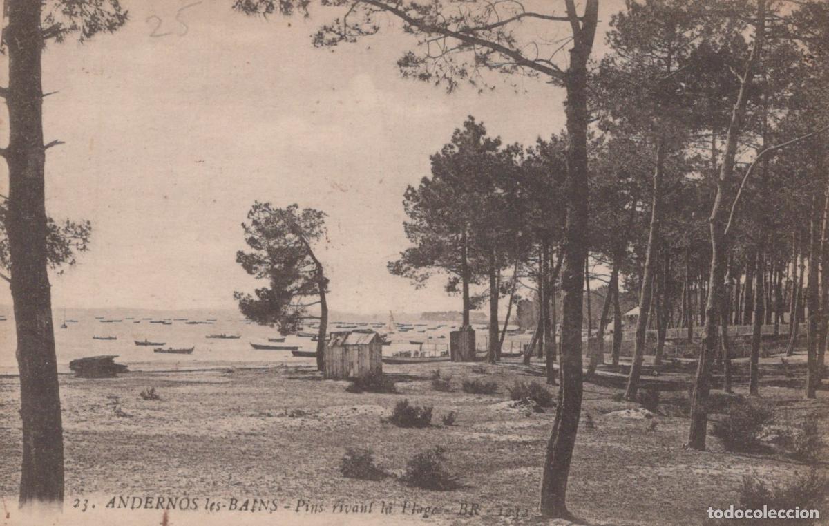 Cartes Postales: France Andernos les Bains Pins Maritimes Plage Bateaux C&ocirc;tier *YAB623