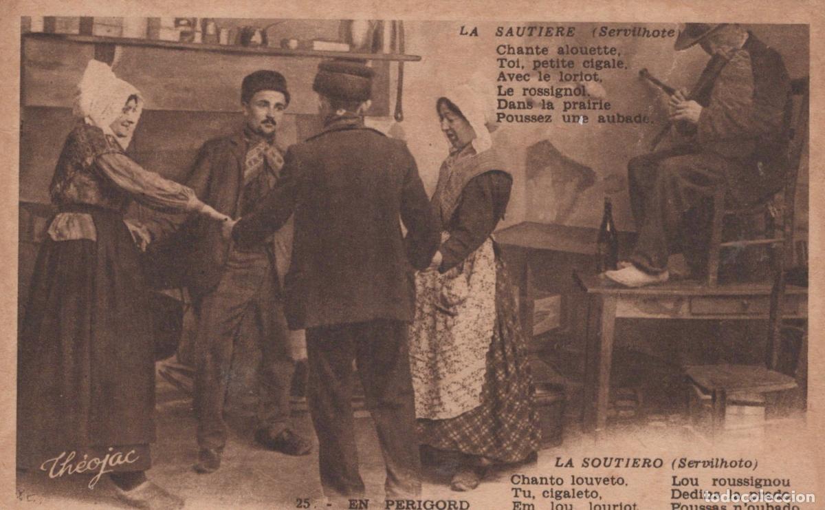 Postkarten: France Limoges Danse Traditionnelle P&eacute;rigord Musiciens *YAB834
