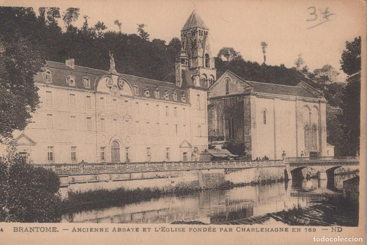 Postkarten: France Brantome Ancienne Abbaye &Eacute;glise Charlemagne Unposted *YAB849