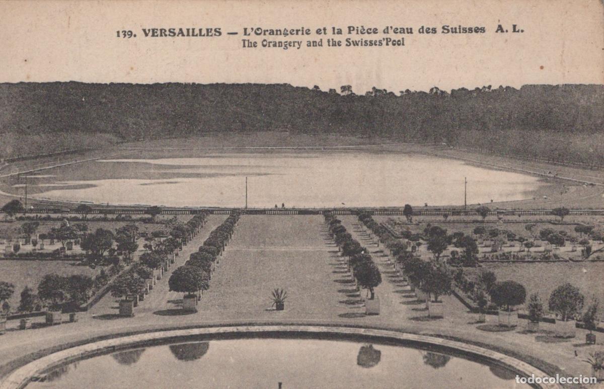 Postkarten: France Versailles &Icirc;le de L Orangerie Pi&egrave;ce D Eau Paysages Unposted *YAB884