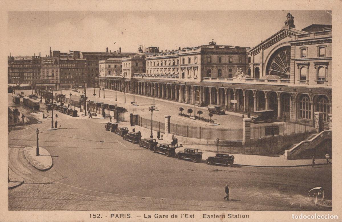 Postkarten: France Paris &Icirc;le de Gare de L Est Station Ferroviaire *YAB896
