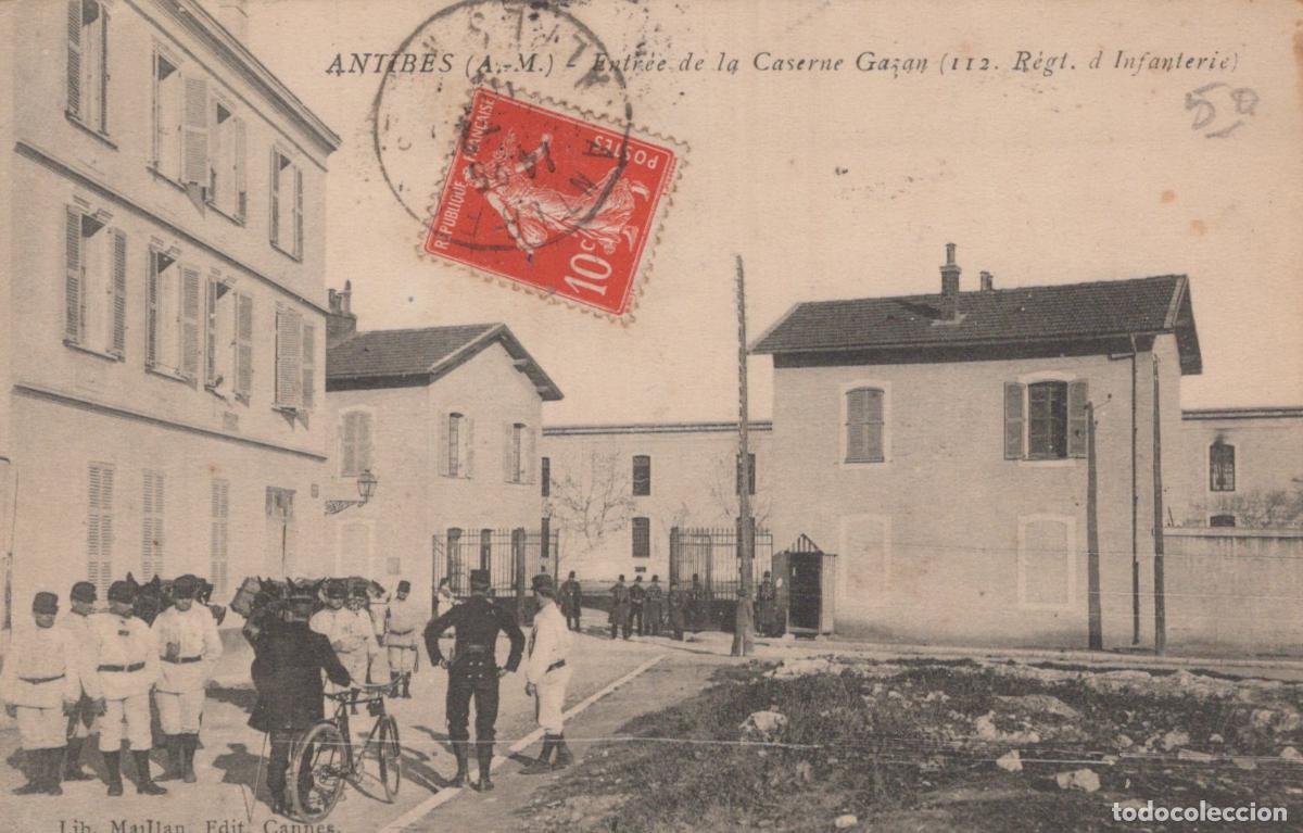 Cartes Postales: France Antibes Caserne Gasan 112e R&eacute;gt Infanterie *YAB914