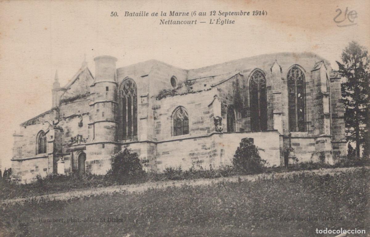 Cartes Postales: France Nallancourt &Eacute;glise St Remy Bataille de la Marne 1914 *YAB918