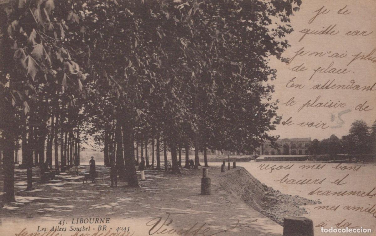Cartes Postales: France Libourne All&eacute;es Souchet Promenade *YAB931
