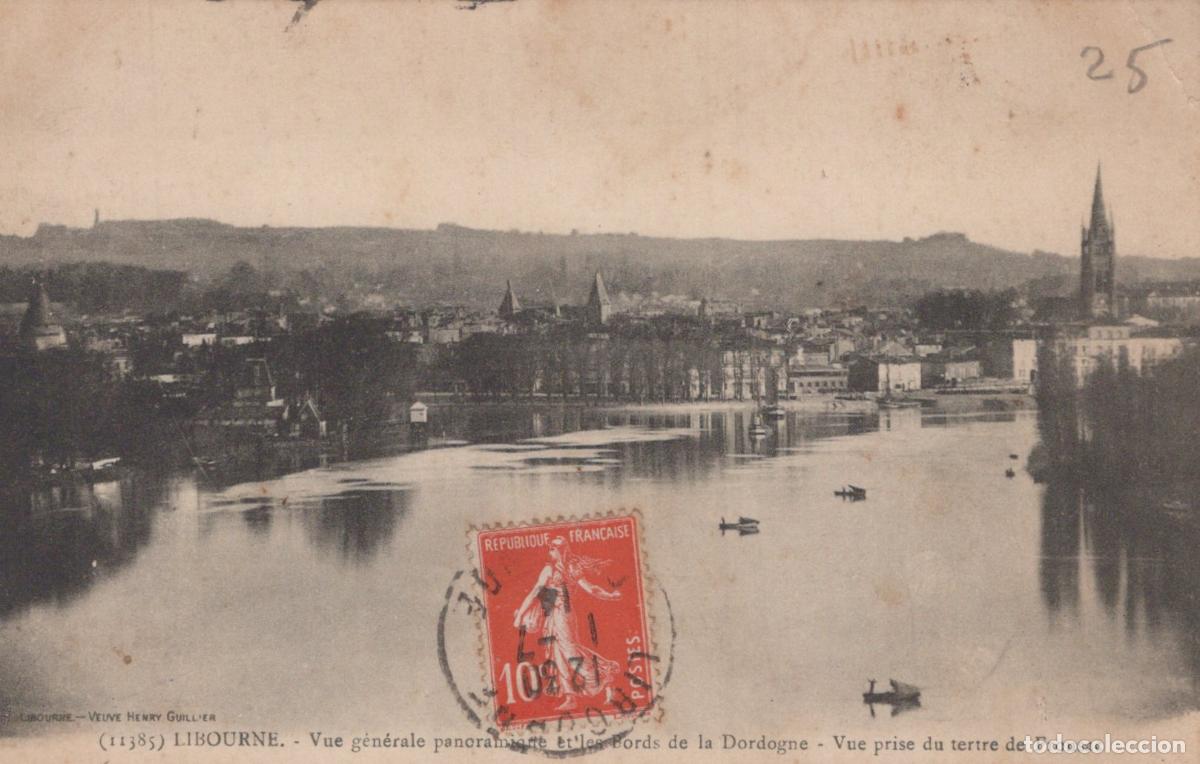 Postkarten: France Libourne Vue Generale Panoramique Bords de la Dordogne *YAB946