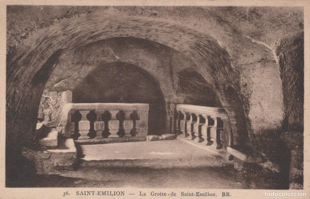 Postkarten: France Saint Emilion Grotte de Int&eacute;rieur Architecture Unposted *YAB956