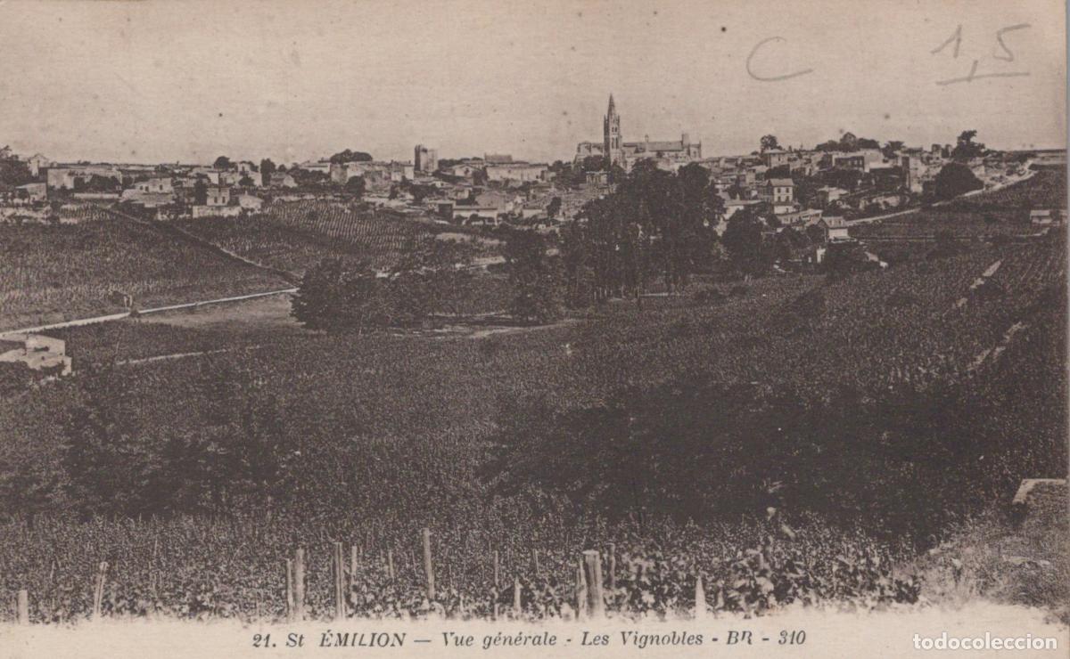 Postkarten: France Saint &Eacute;milion Vue Cit&eacute; M&eacute;di&eacute;vale et Vignobles Unposted *YAB954