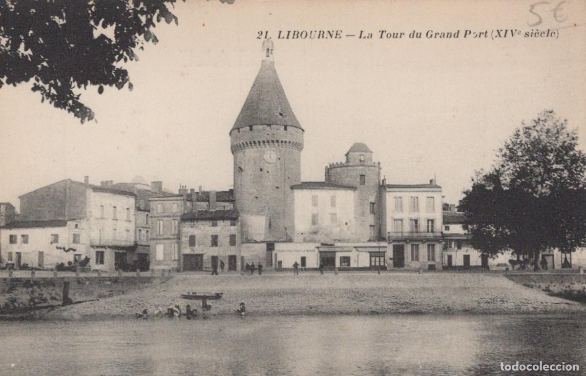 Postkarten: France Libourne Tour du Grand Port Xive Si&egrave;cle Architecture Unposted *YAB966