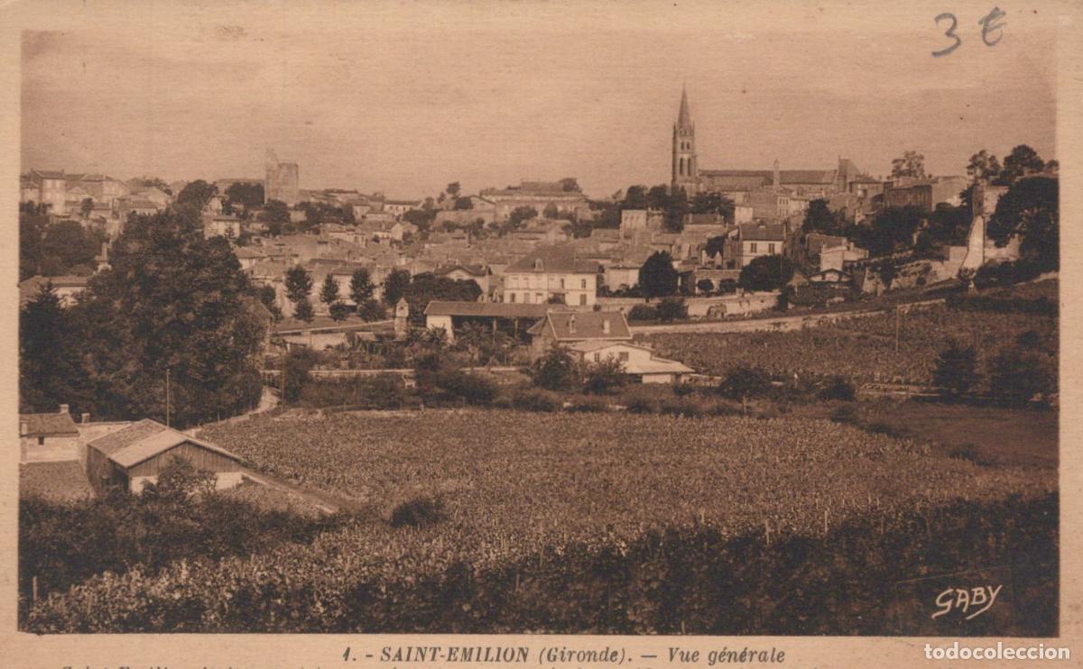 Postkarten: France Saint &Eacute;milion Saint Emilion Vue G&eacute;n&eacute;rale Village et Unposted *YAB974