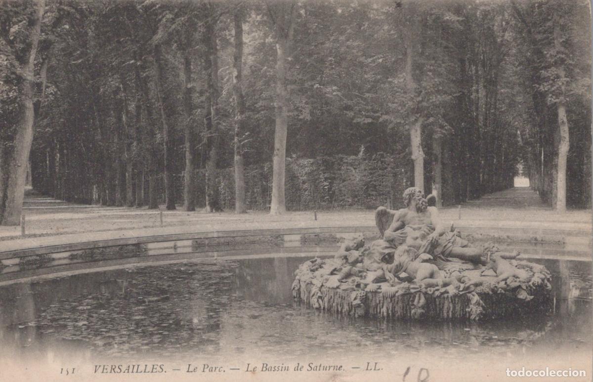 Postais: France Versailles &Icirc;le de Parc Bassin de Saturne Sculpture Unposted *YAB708