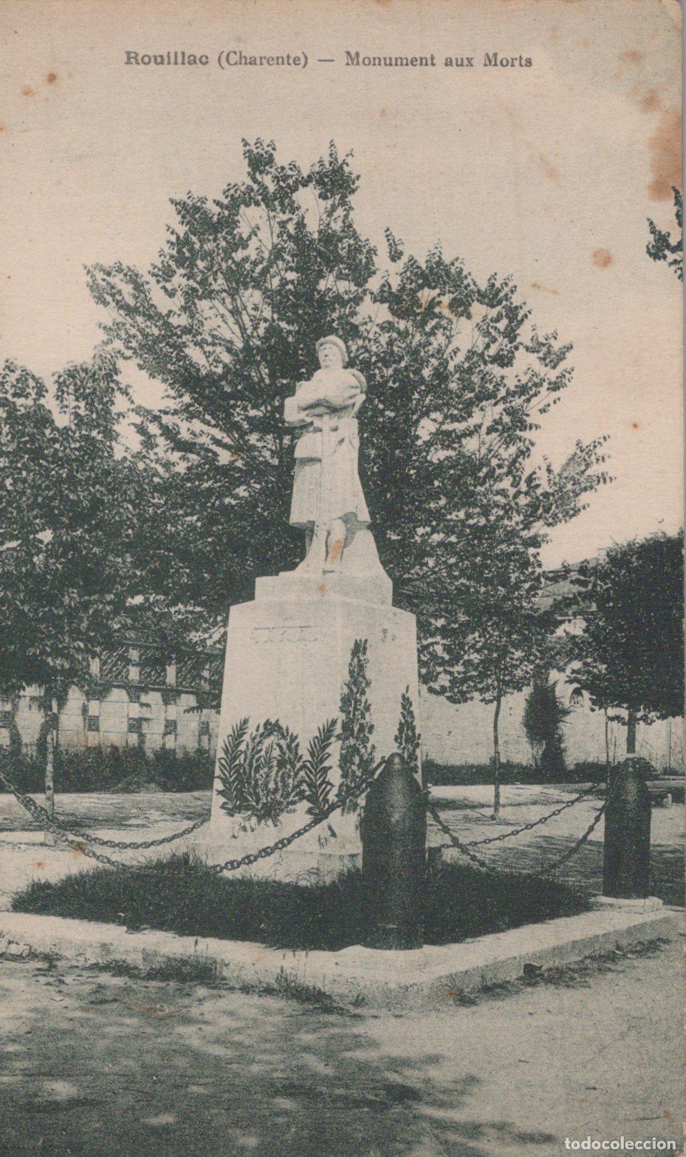 Postais: France Rouillac Monument Aux Morts Statue Soldat *YAB999