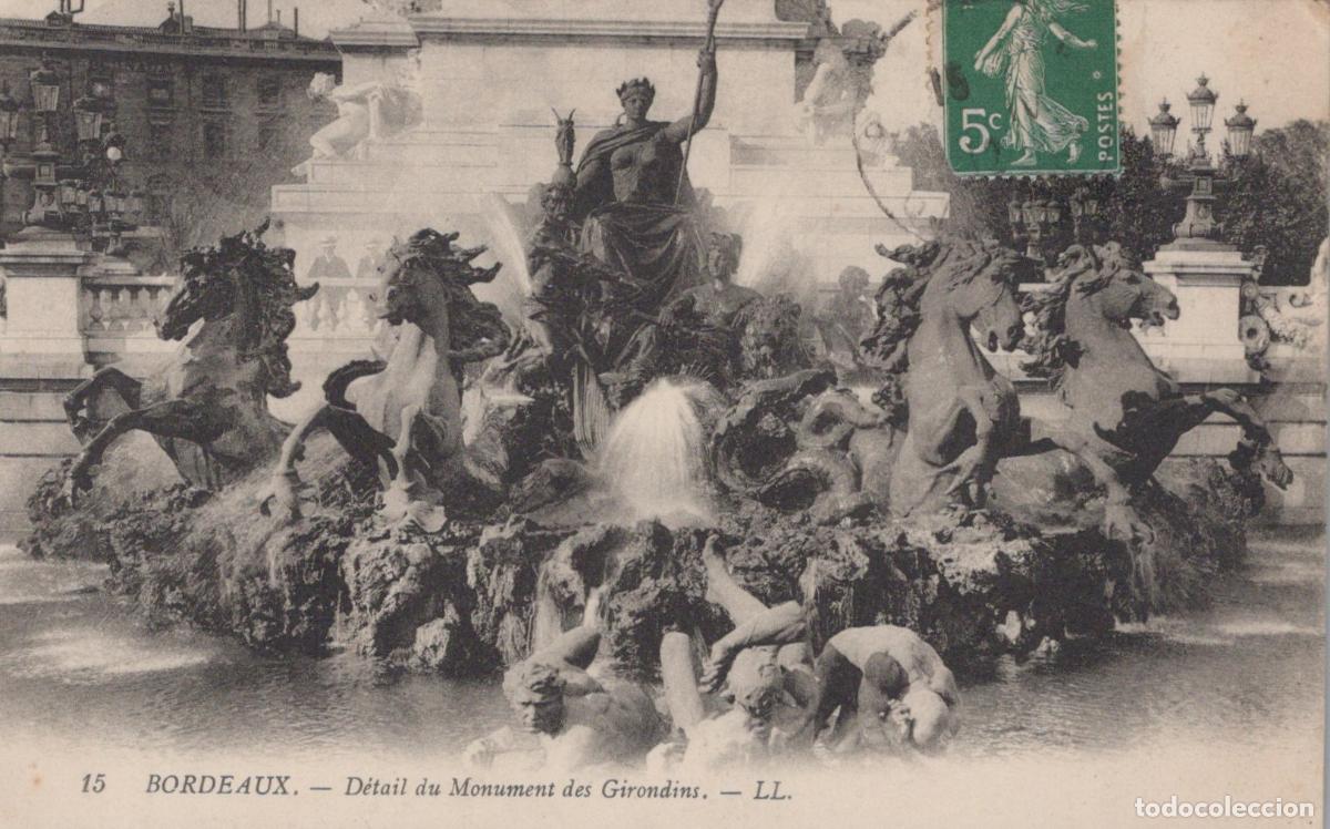Cartoline: France Bordeaux Nouvelle Aquitaine Monument des Girondins Fontaine *YAB723