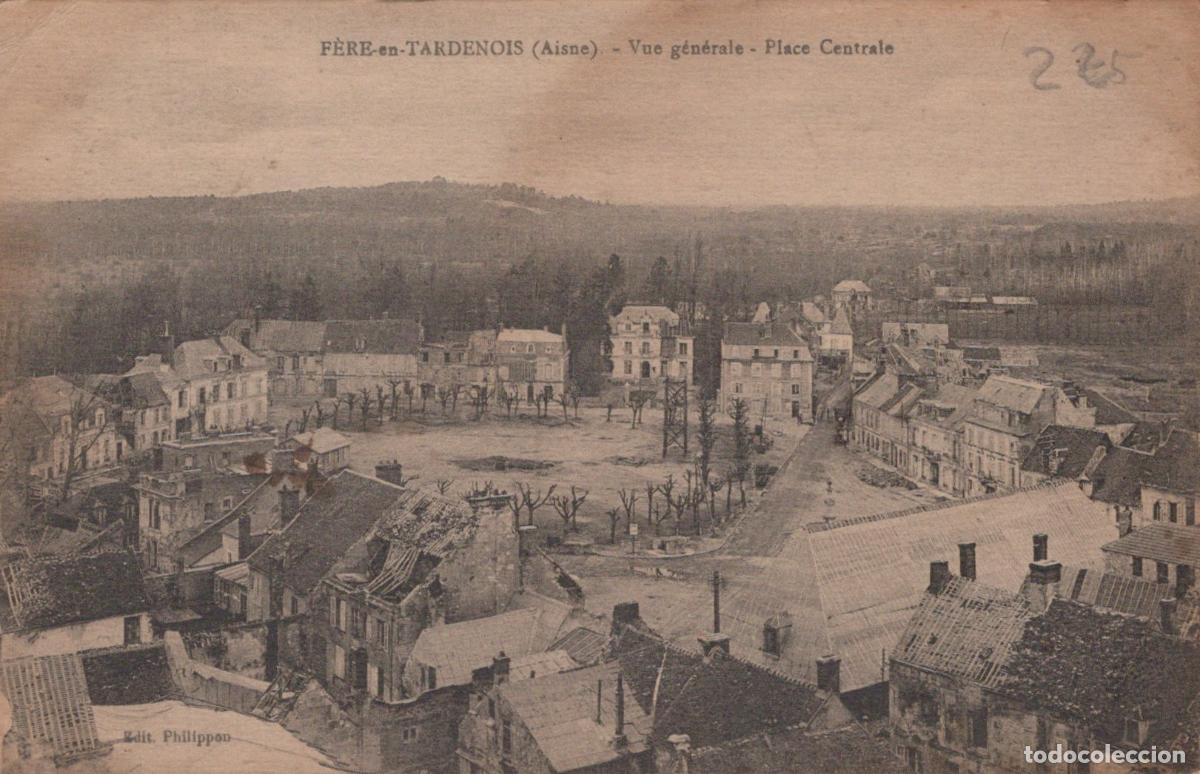 Postcards: France F&egrave;re en Tardenois Place Centrale Architecture Village *YAB775