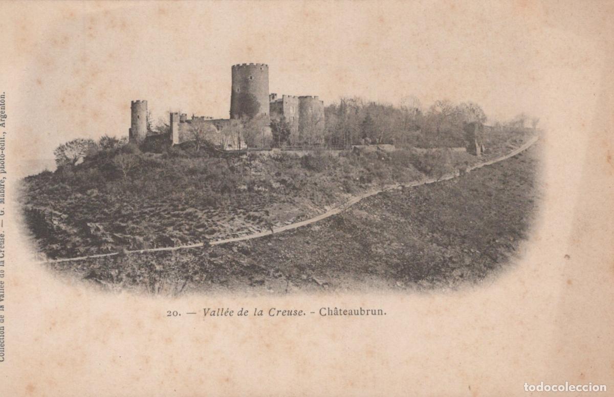 Postcards: France Ch&acirc;teaubrun Ch&acirc;teau Creuse Architecture Ruines Unposted *YAB777