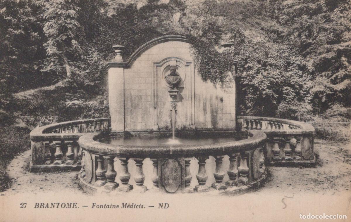 Postkarten: France Brantome Dordogne Fontaine M&eacute;dicis Architecture Buste *YAB817