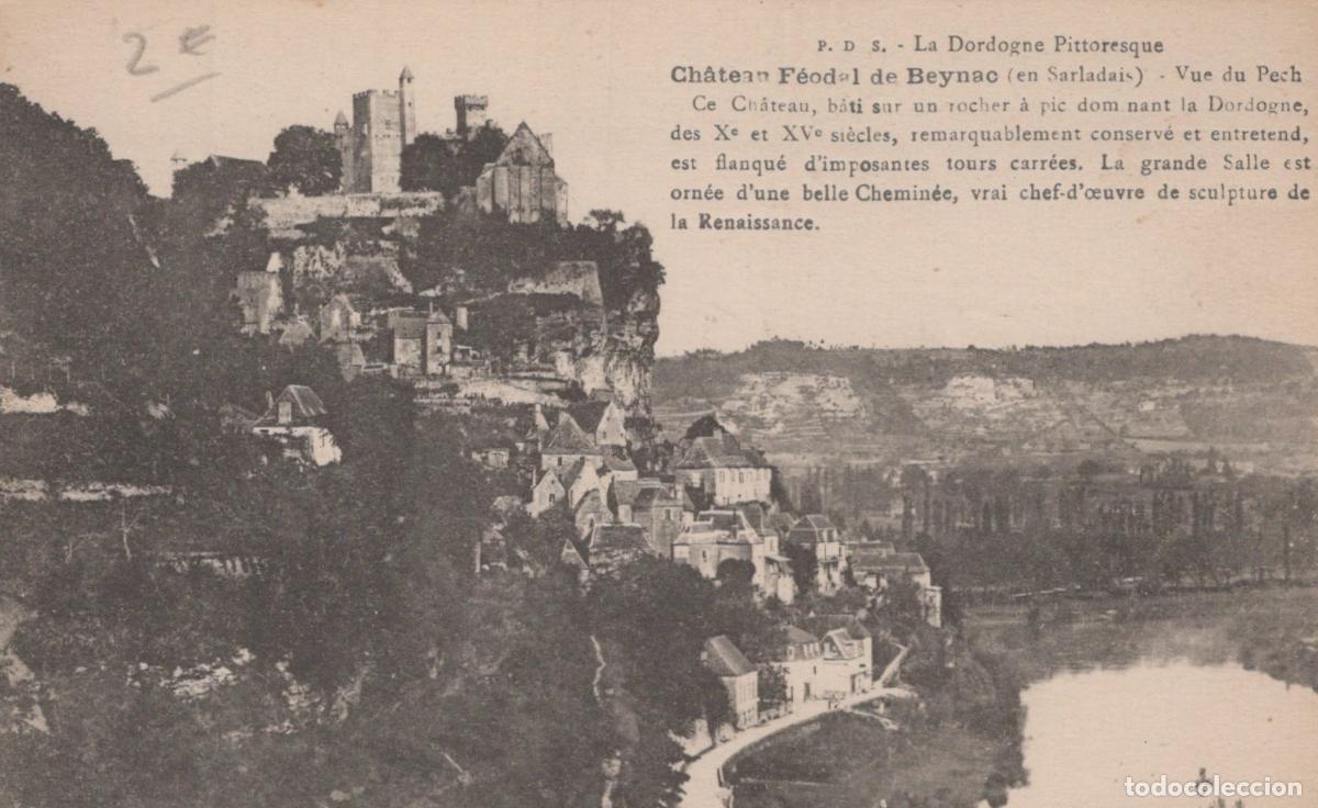 Postkarten: France Beynac Ch&acirc;teau F&eacute;odal Paysage Vall&eacute;e de la Ayant Circul&eacute; *YAB820