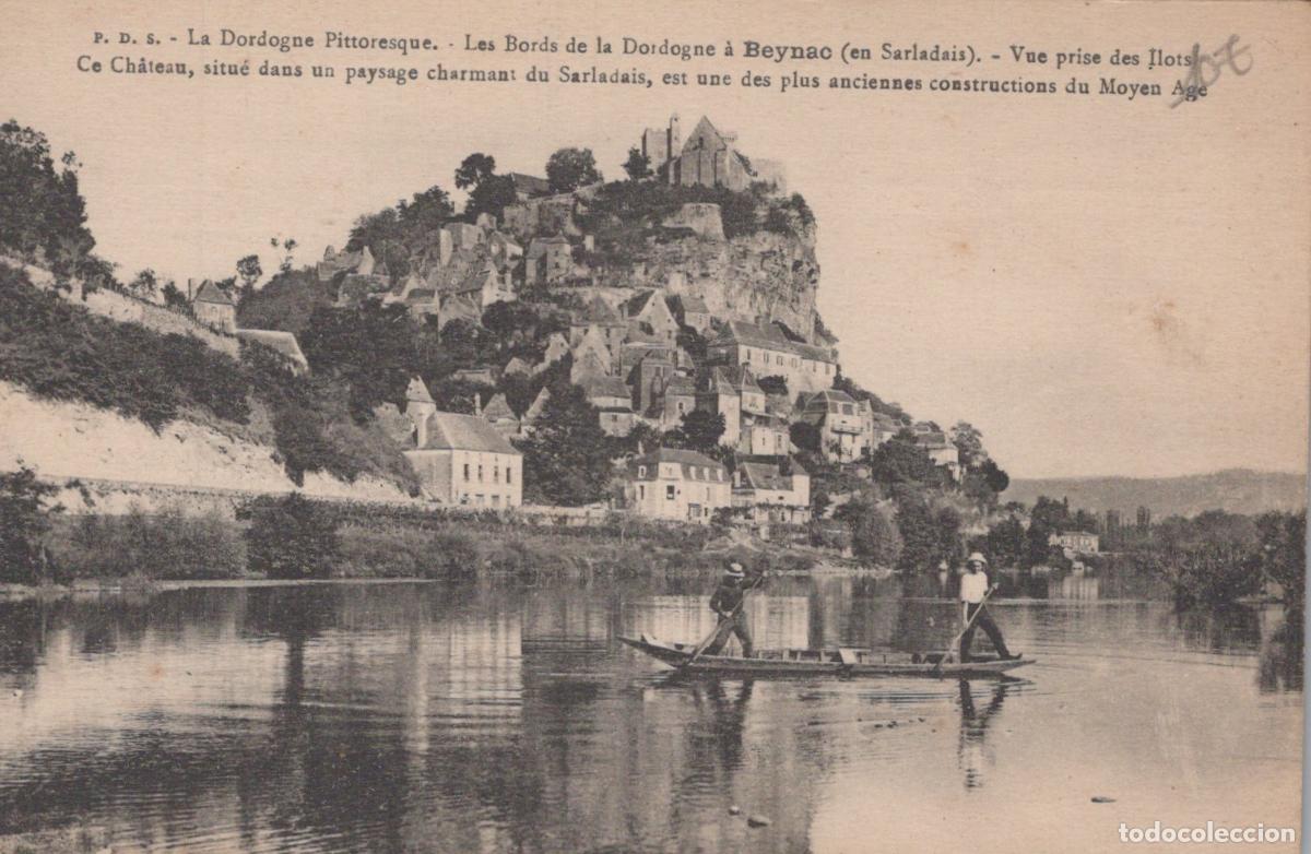 Postkarten: France Beynac et Cazenac Ch&acirc;teau de Beynac Dordogne Bateaux *YAB827