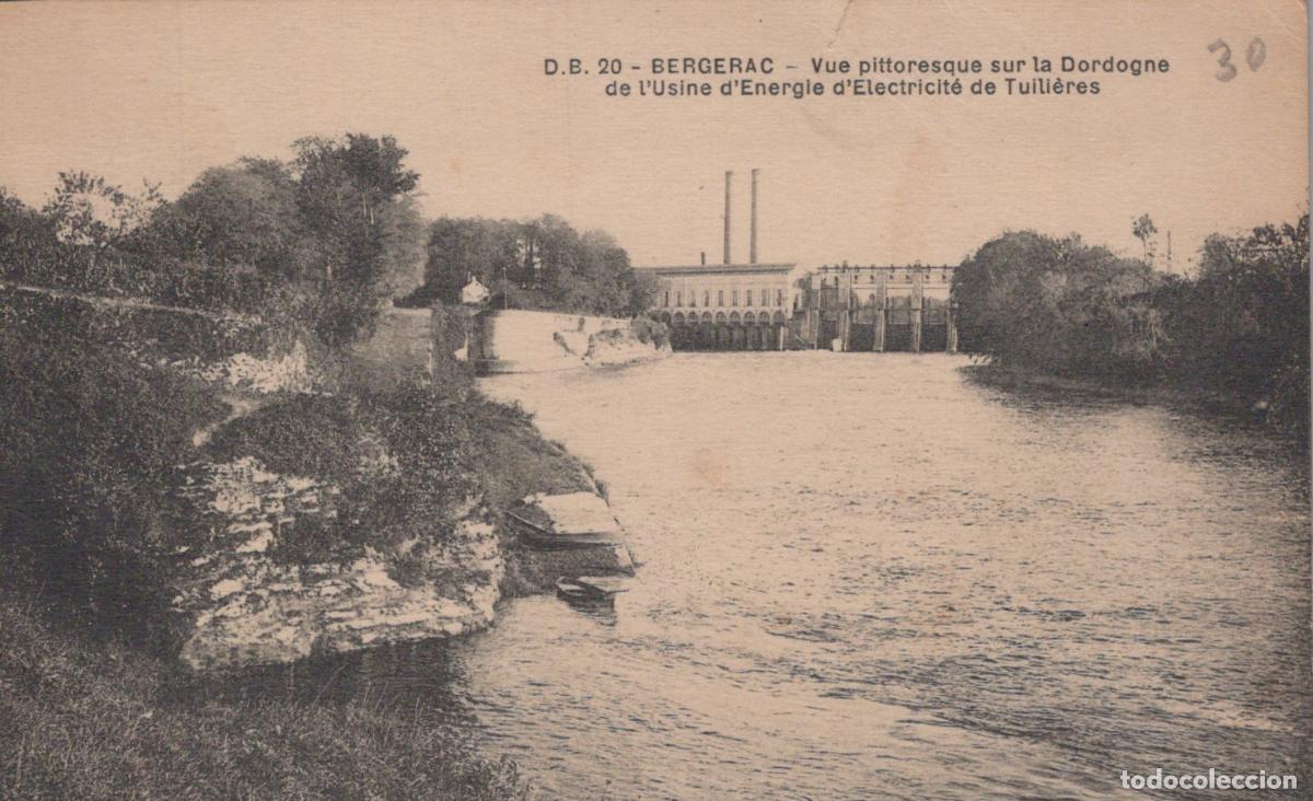 Postcards: France Bergerac Dordogne Usine Hydro&eacute;lectrique *YAB840