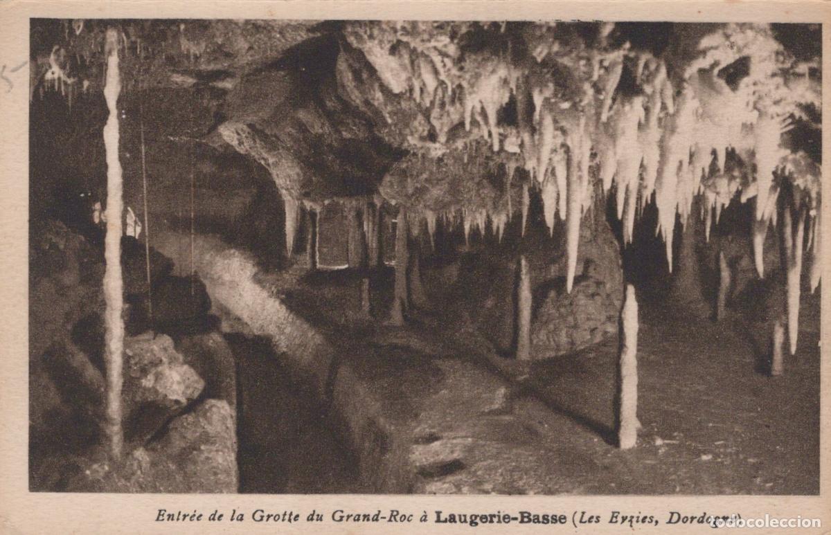 Postcards: France Les Eyzies Grotte du Grand Roc Laugerie Basse *YAB842