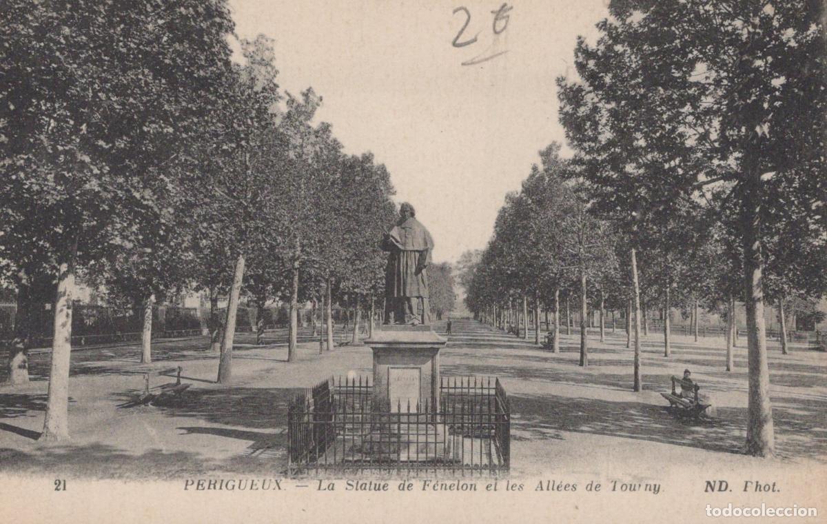 Postcards: France Perigueux Statue de F&eacute;nelon et All&eacute;es de Tourny Monument *YAB862