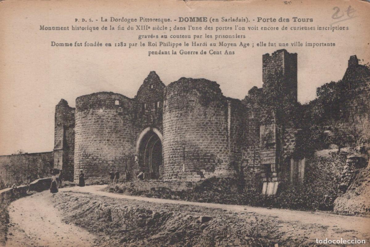 Postcards: France Domme Porte des Tours Monument M&eacute;di&eacute;val Unposted *YAB860
