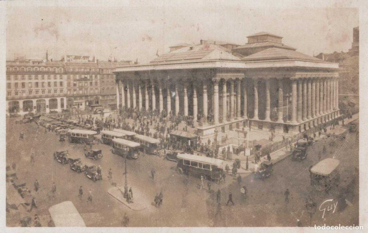 Postcards: France Paris &Icirc;le de la Bourse Sc&egrave;ne de Rue V&eacute;hicules *YAB892