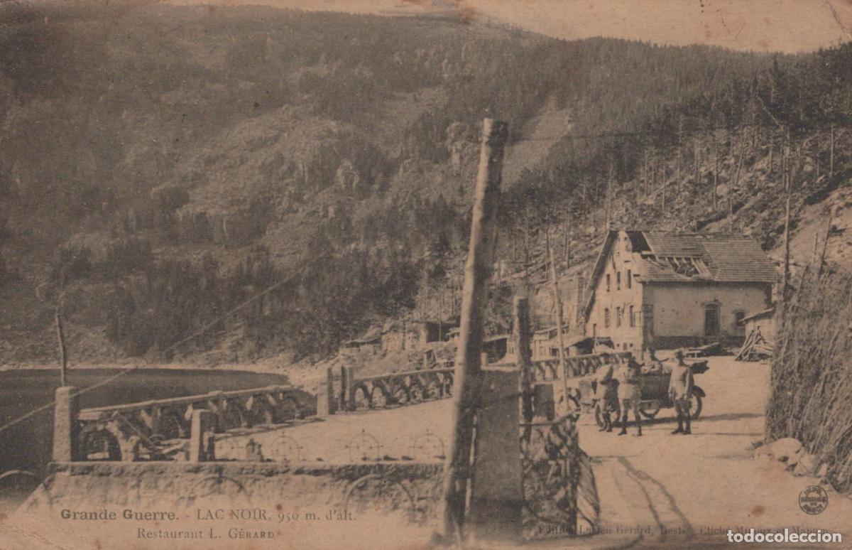 Postales: France Orbey Lac Noir Restaurant L G&eacute;rard Grande Guerre Affranchie *YAB925