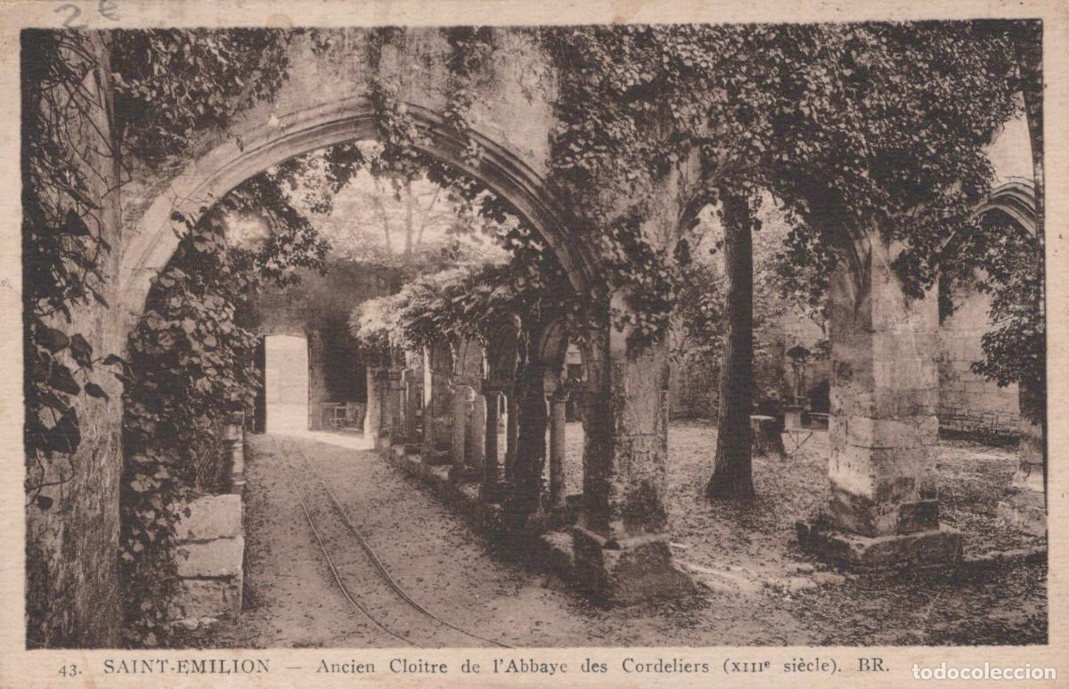 Postales: France Saint Emilion Ruines Clo&icirc;tre Cordeliers *YAB930