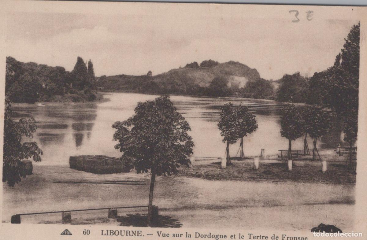 Postales: France Libourne Paysage Fluvial Dordogne Fronsac *YAB942