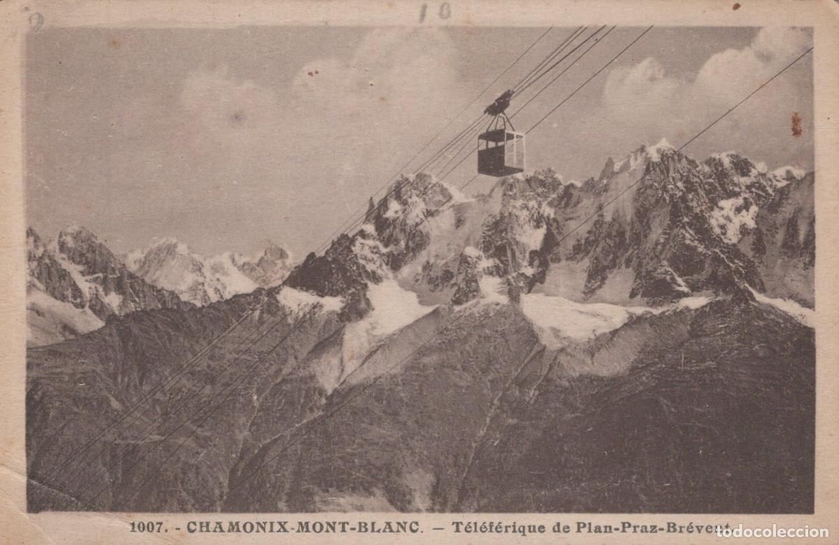 Postales: France Chamonix Mont Blanc Massif Mont Blanc T&eacute;l&eacute;f&eacute;rique *YAB992