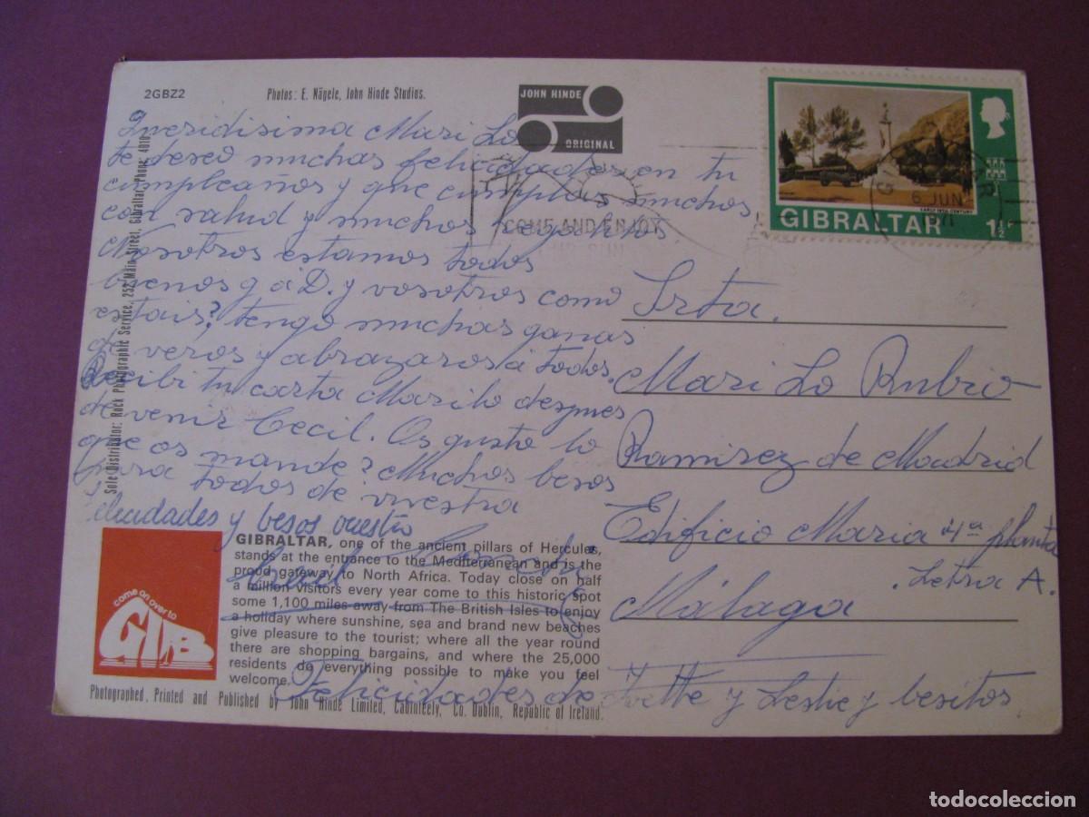 Postales: POSTAL DE GIBRALTAR. ED. JOHN HINDE. CIRCULADA - Foto 2