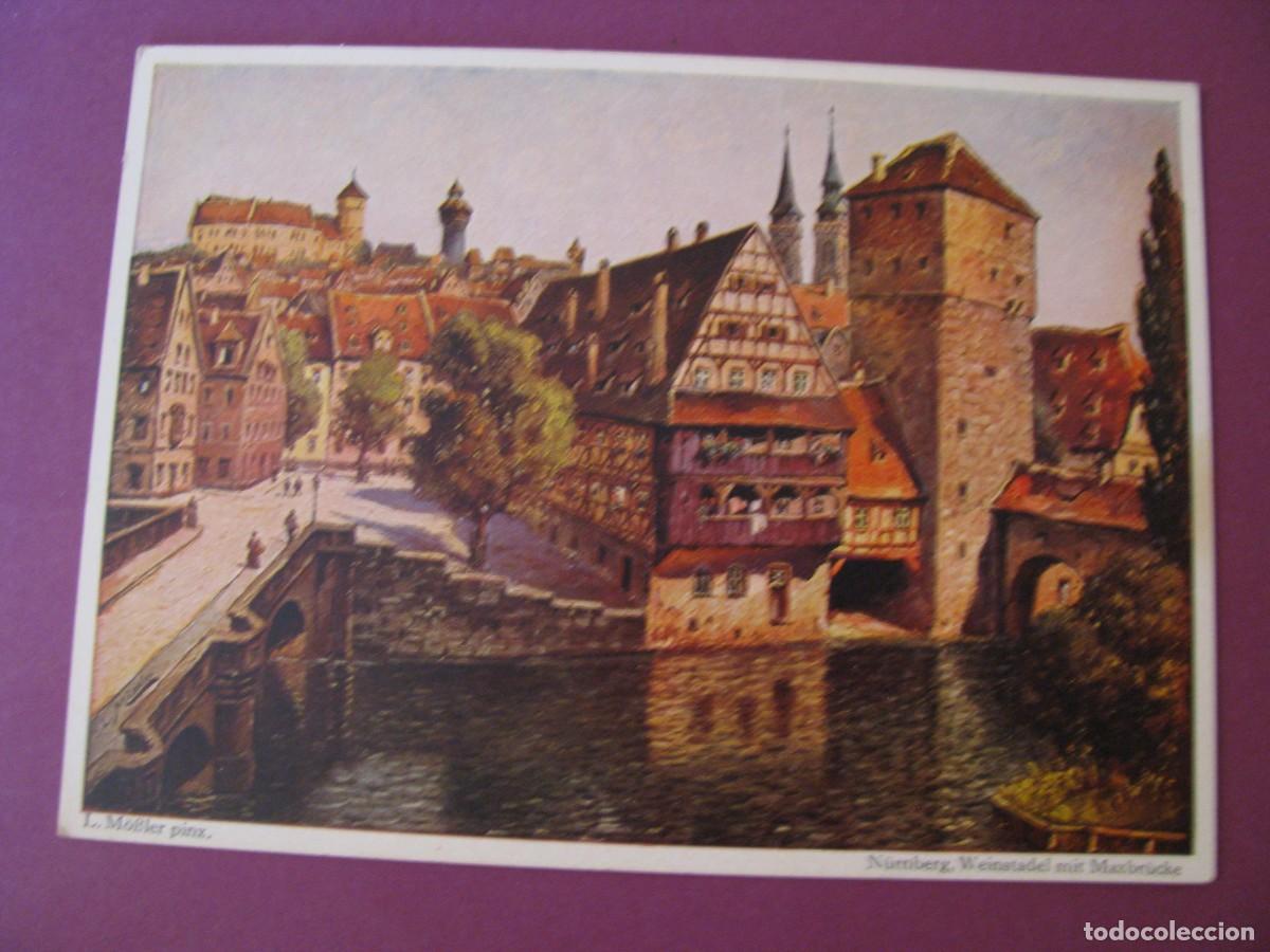 Postales: ANTIGUA POSTAL DE ALEMANIA. N&Uuml;RNBERG. WEINSTADEL MIT MAXBR&Uuml;CKE.