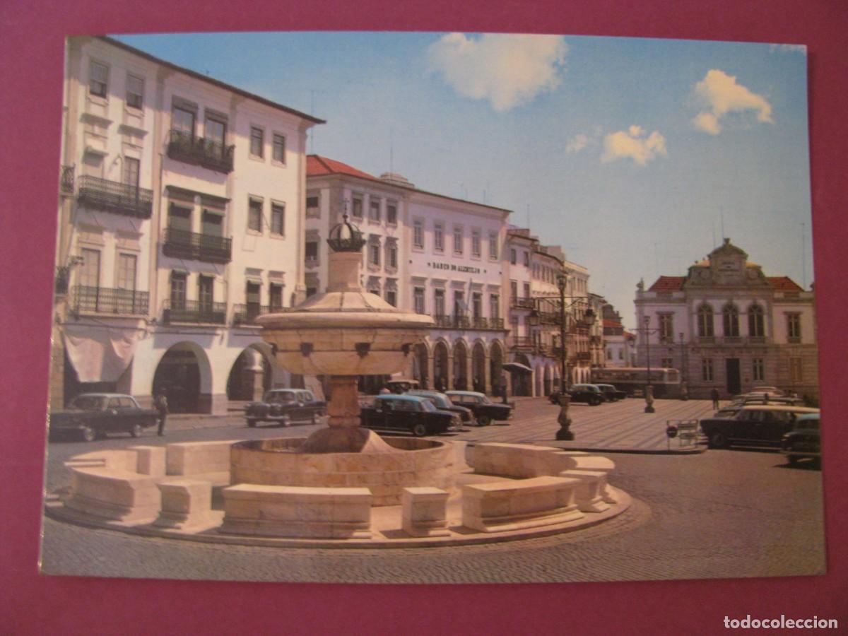 Postais: POSTAL DE PORTUGAL. EVORA. PRA&Ccedil;A DO GORALDO. FONTE HENRIQUINA.
