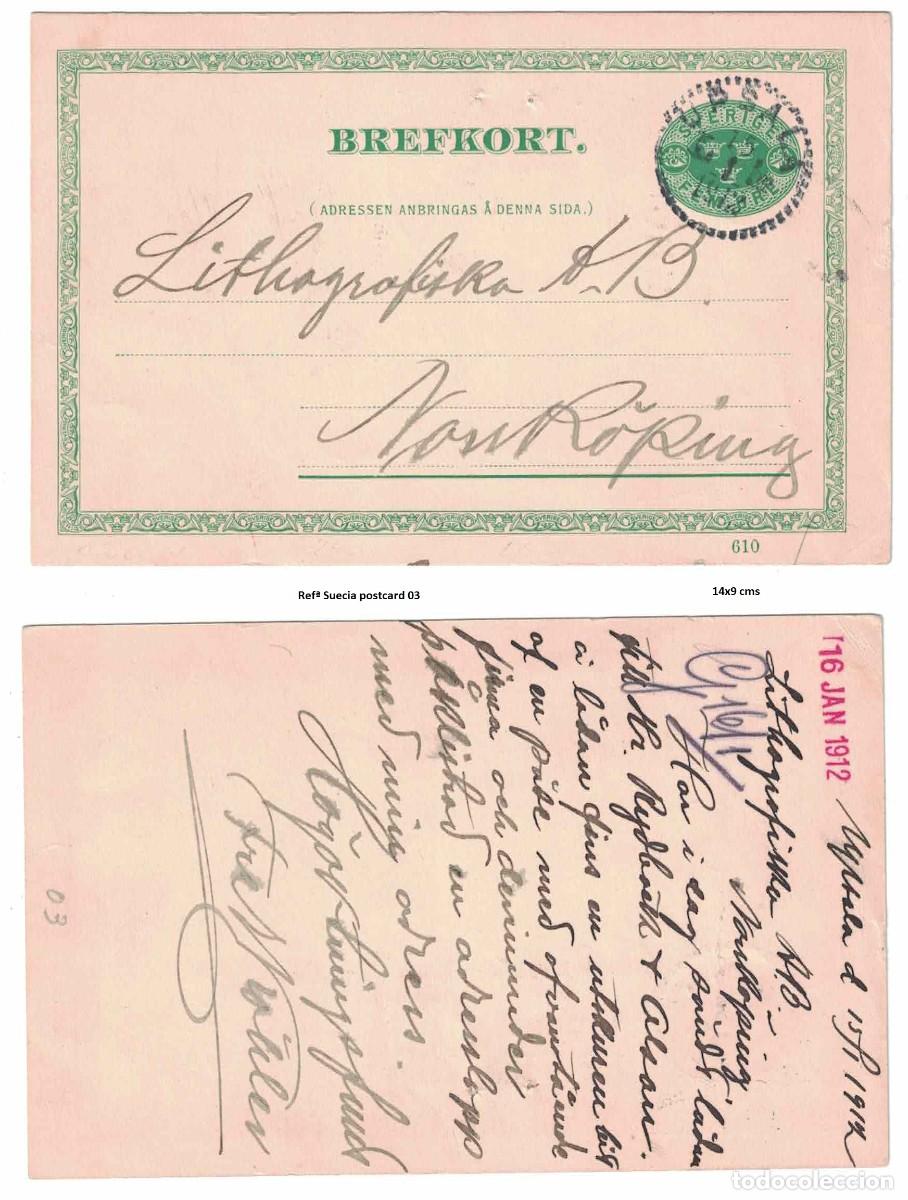 Postales: SVERIGE - SUEDE postal card circulated from upsala 16-1-1912