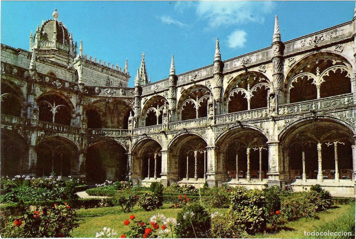 Postales: LISBOA. Portugal. Claustro do Mosteiro dos Jer&oacute;nimos. Sin circular. EDI&Ccedil;AO GRAPEMAR